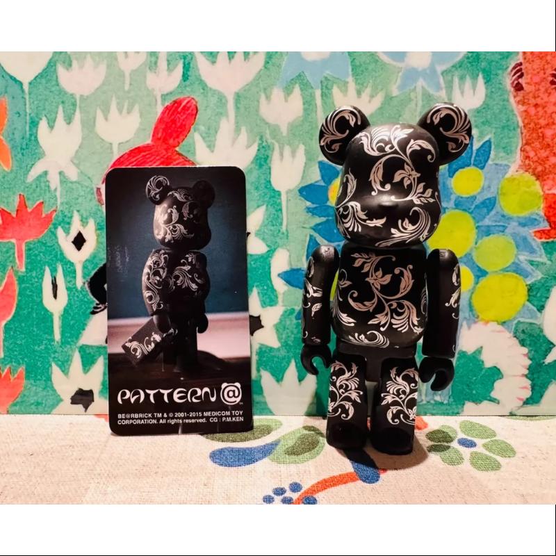 Bearbrick Series 31 PATTERN CHROME FLORAL 100% Collectible Figure - Limited Edition Chrome Floral Design Art Toy for Display & Collection - Perfect for Home Decor, Office Display, and Anime Fans Gifts