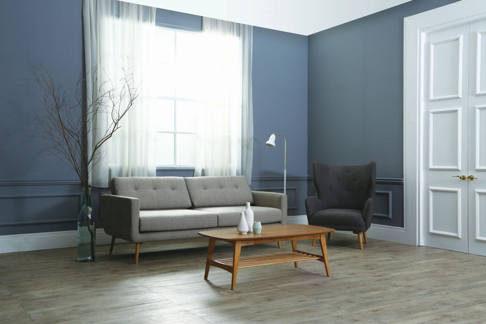 STREAM 3-Seater Sofa in Oak Brown | Royaal Range Collection | Perfect for Living Room, Lounge & Family Room Decor