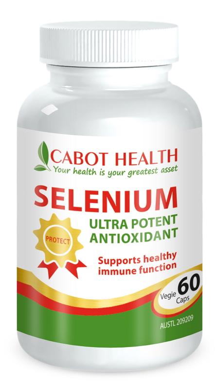 Cabot Health Selenium Ultra Potent Supplement - High Strength Antioxidant Support for Thyroid, Immune & Heart Health - Daily Wellness Boost for Men & Women