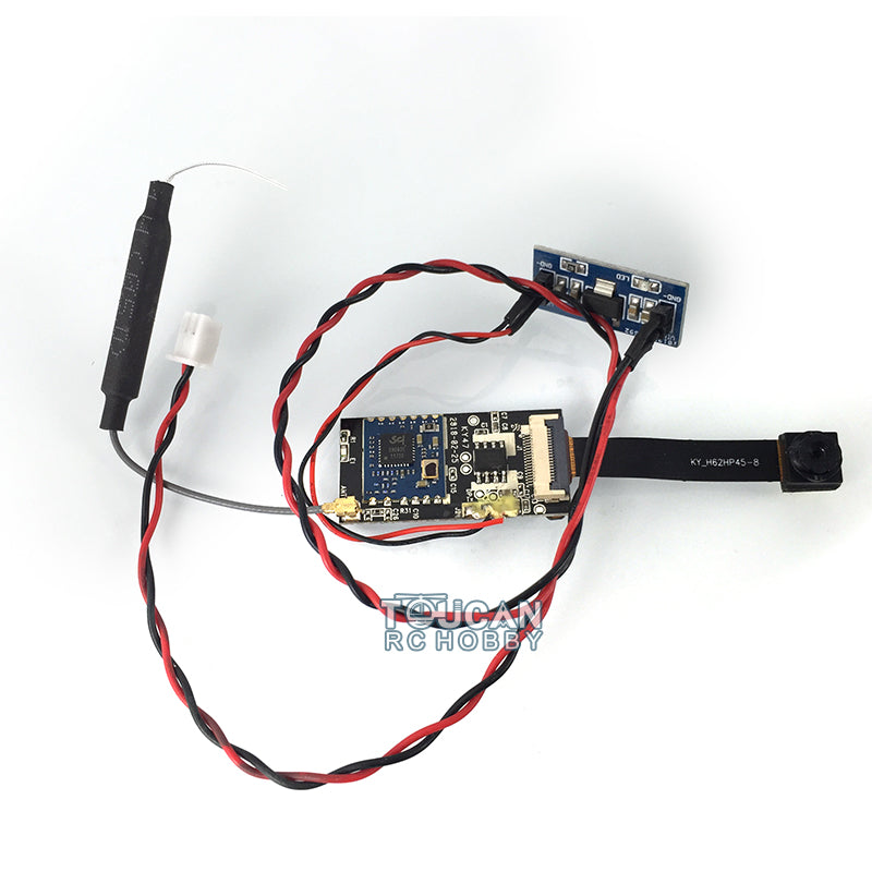 Upgraded 200W FPV System & Phone Mount for Henglong 1/16 RC Tank - DIY Remote Controlled Armored Vehicle Parts with WiFi Connectivity - Perfect for RC Tank Battles, FPV Racing & Military Model Enthusiasts