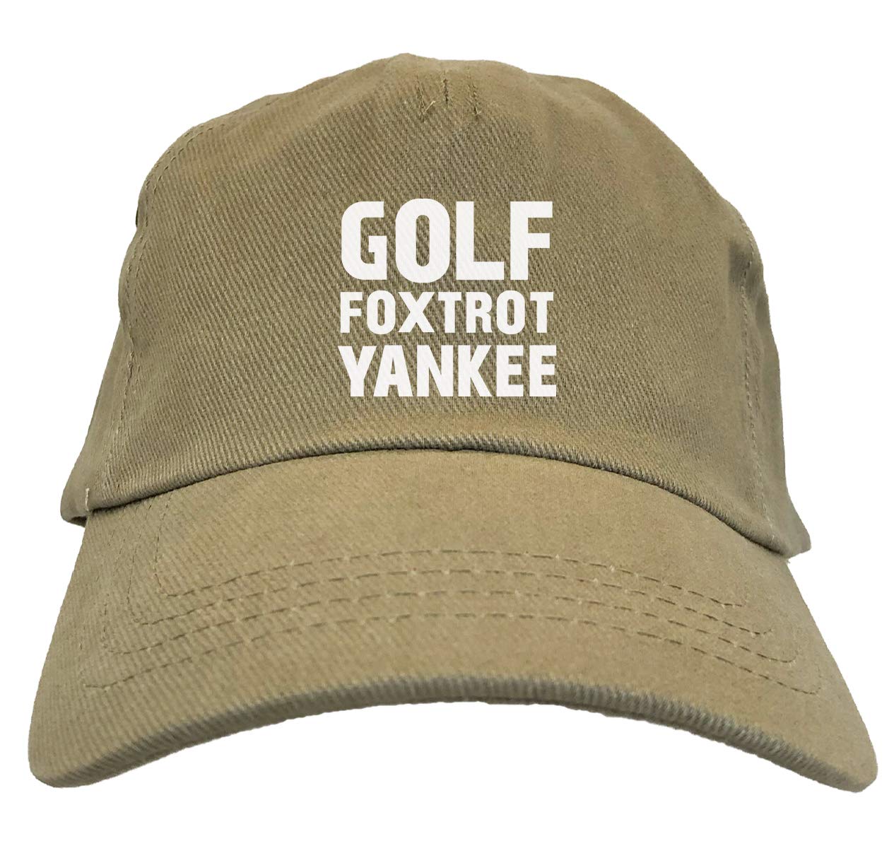Haase Unlimited Golf Foxtrot Yankee Dad Hat - Funny Insult Baseball Cap for Men - Perfect for Golf Outings, Pranks & Casual Wear