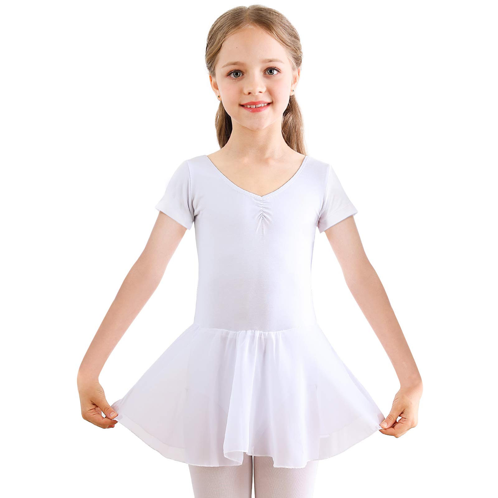 Bezioner Ballet Dance Dress Leotards & Skirts for Girls - Toddler Dance Costumes Outfit for Kids - Perfect for Recitals, Performances & Practice