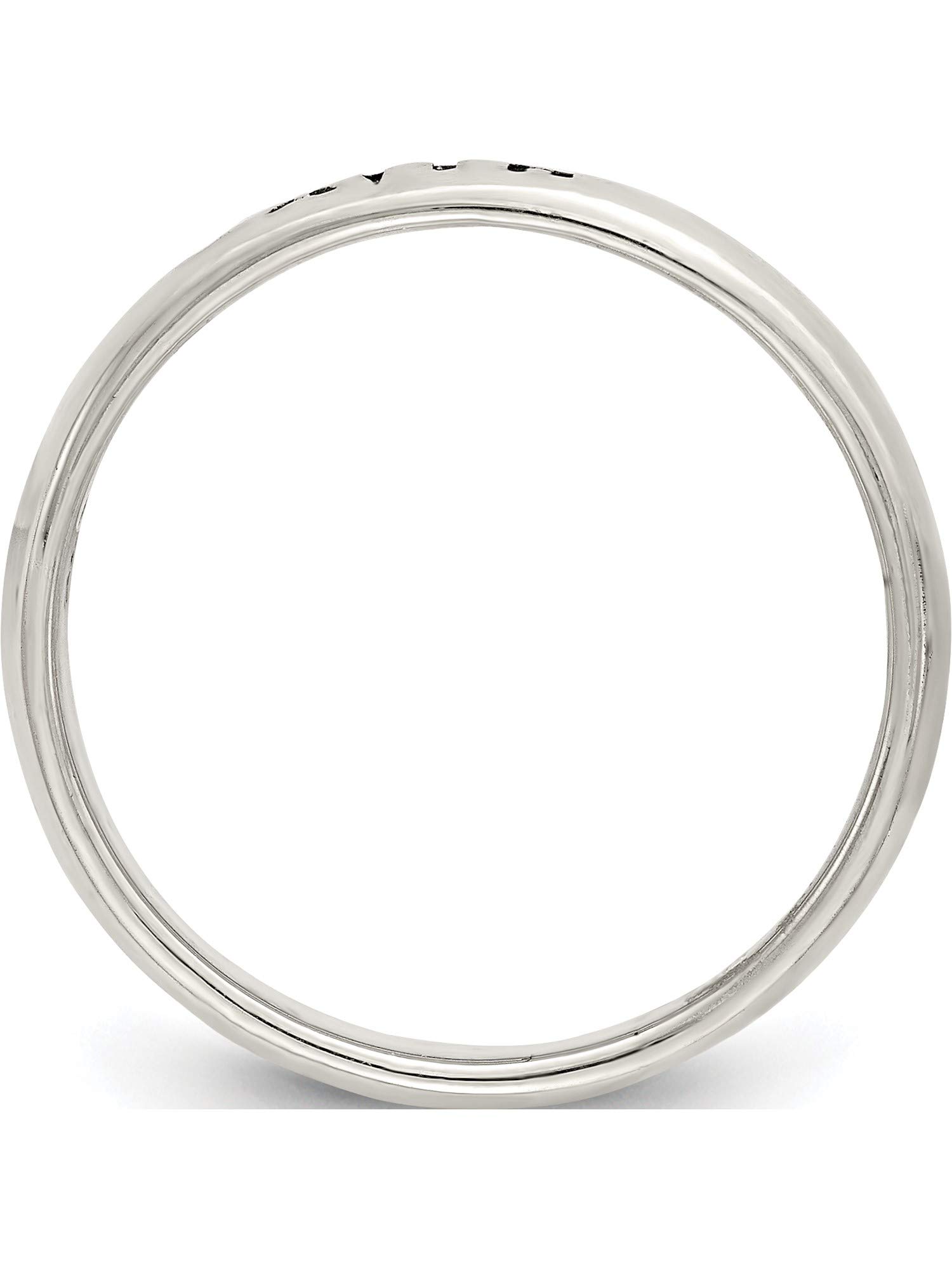 Antiqued & Polished Sterling Silver Faith Ring - Elegant Jewelry for Women | Perfect for Daily Wear, Gifts & Special Occasions