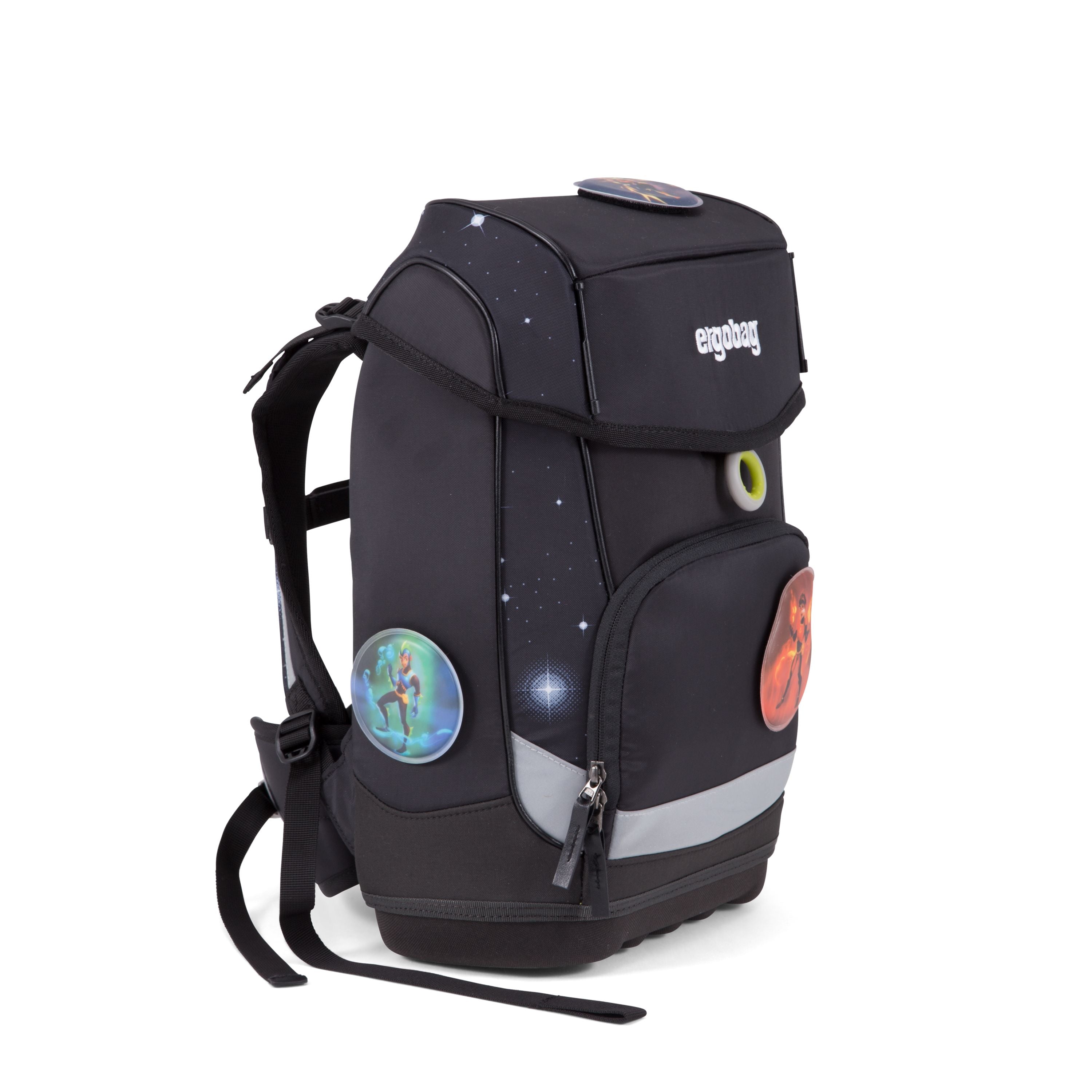 Ergobag Cubo Slim Galaxy Black - Lightweight & Stylish Baby Carrier for Comfortable Hands-Free Parenting - Perfect for Hiking, Travel & Everyday Use