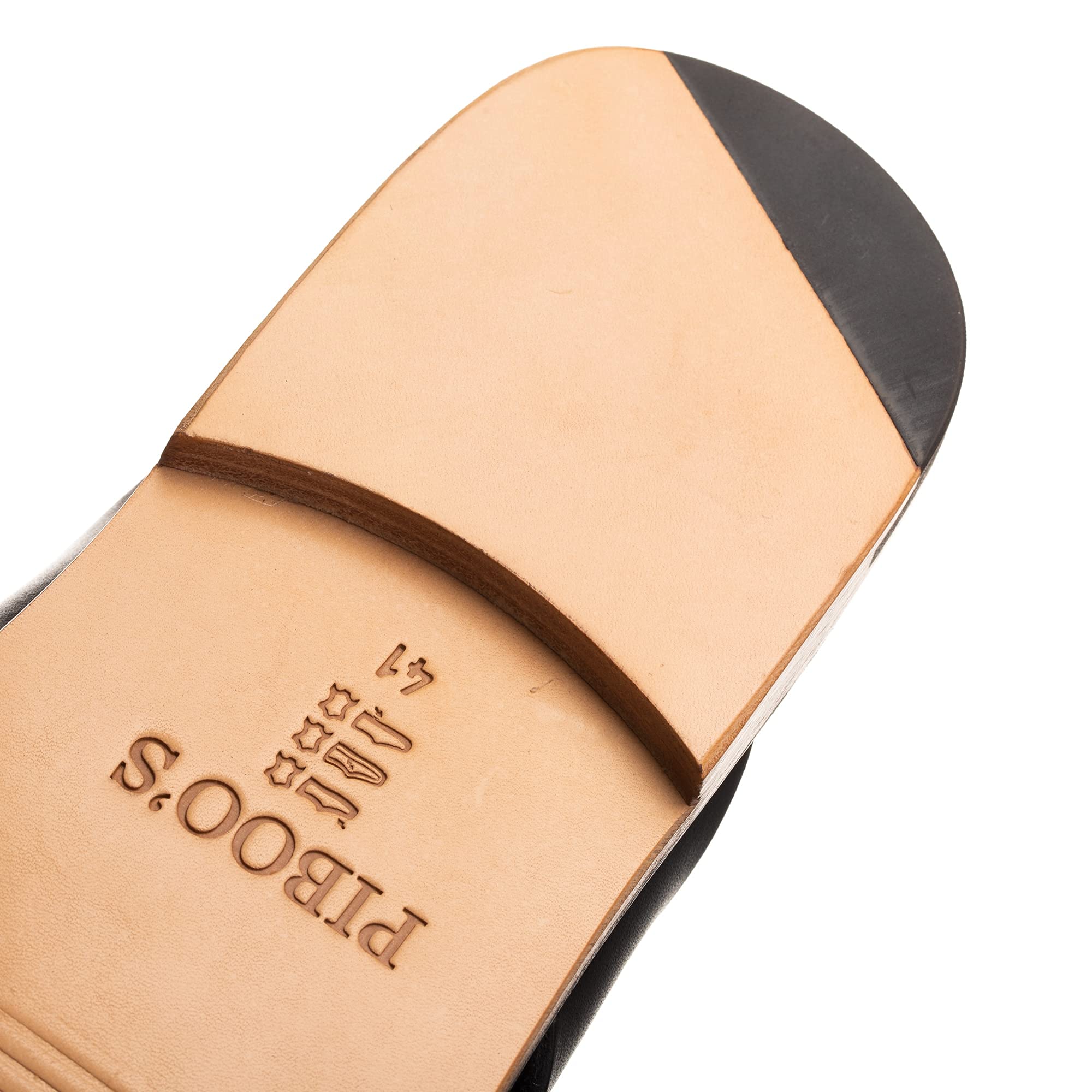 Premium Men's Sandals | Vegetable-Tanned Leather Flip Flops with Skull & Flower Design | Comfortable Summer Beach Shoes for Outdoor Walking, Travel & Casual Wear