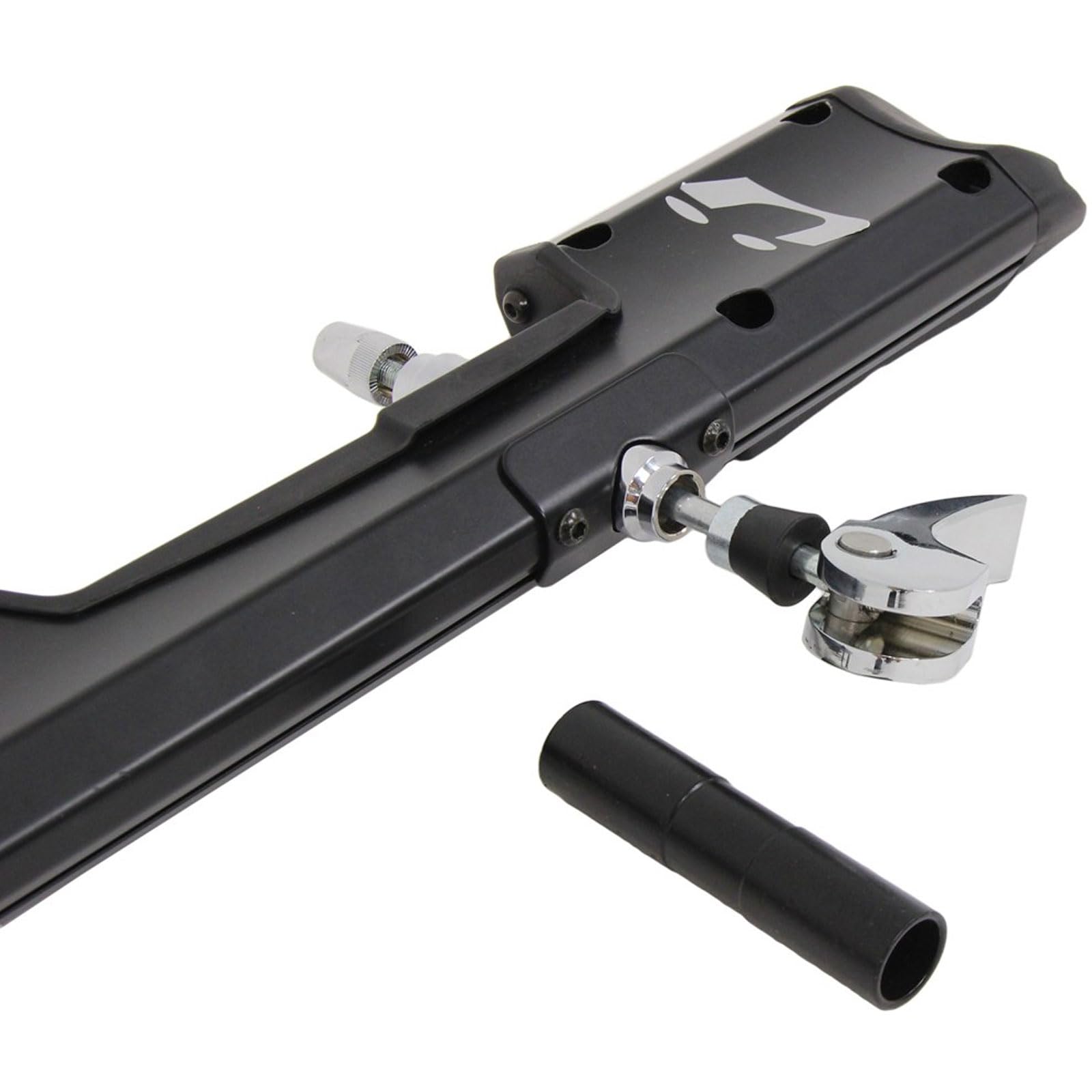 KUAT Trio Fork Mount Bike Roof Rack - Secure & Durable 1-Bike Carrier with Integrated Cable Lock, Sliding Rear Tire Strap & Adapters (Black/Silver) | Perfect for SUVs, Sedans & Outdoor Adventures