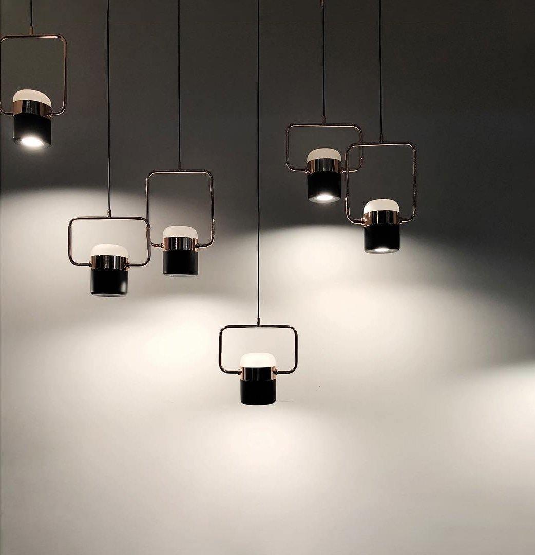 Adjustable Glass Pendant Light Fixture - Modern Dimmable Hanging Chandelier for Kitchen Island, Dining Room & Bedroom Lighting