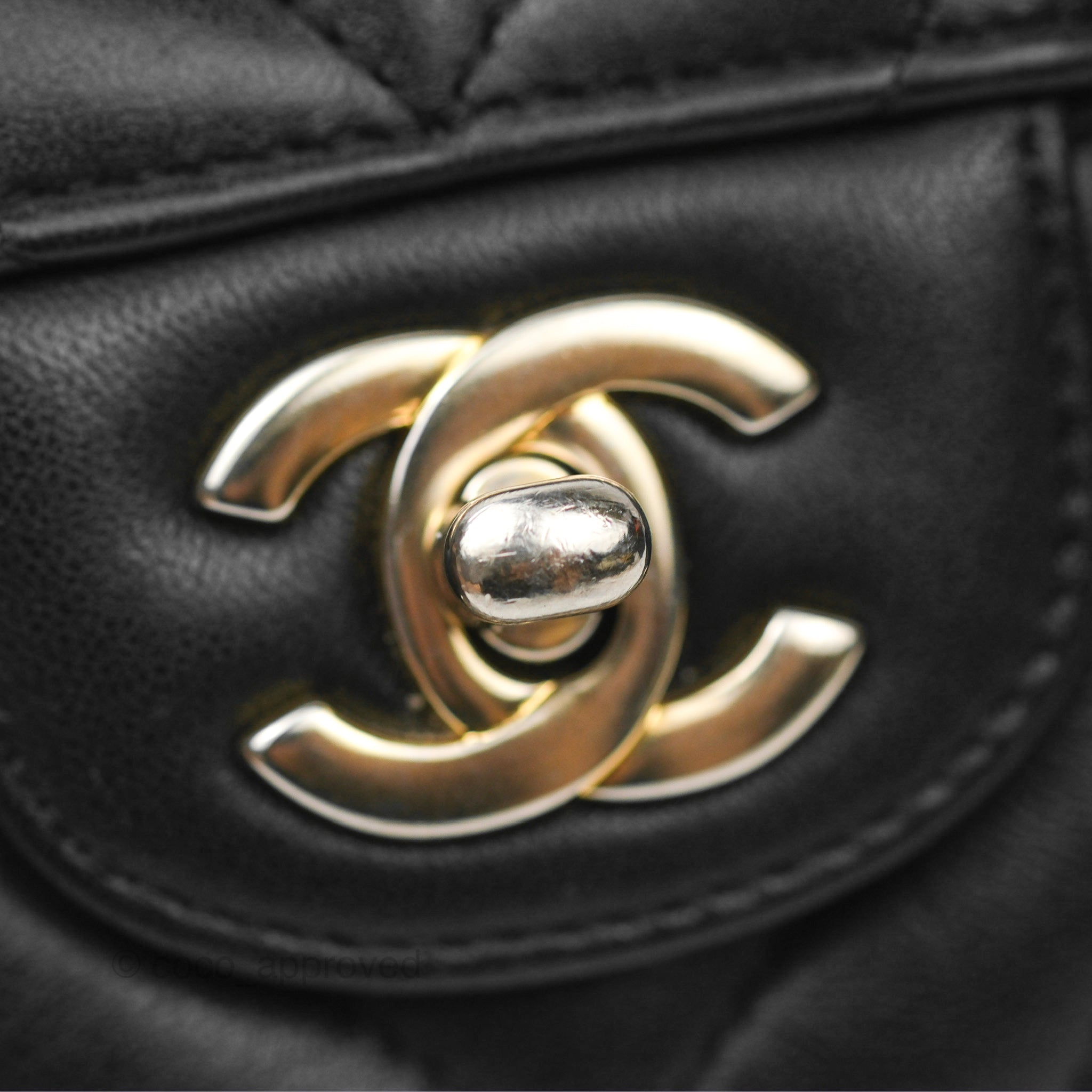 Chanel Chevron Mini Rectangular Bag - Black Lambskin Leather with Aged Gold Hardware | Luxury Crossbody Purse for Women, Perfect for Evening Events & Date Nights