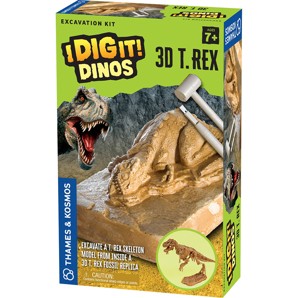 3D T. Rex Dinosaur Excavation Kit - STEM Educational Fossil Digging Toy for Kids - Perfect for Science Projects & Birthday Gifts