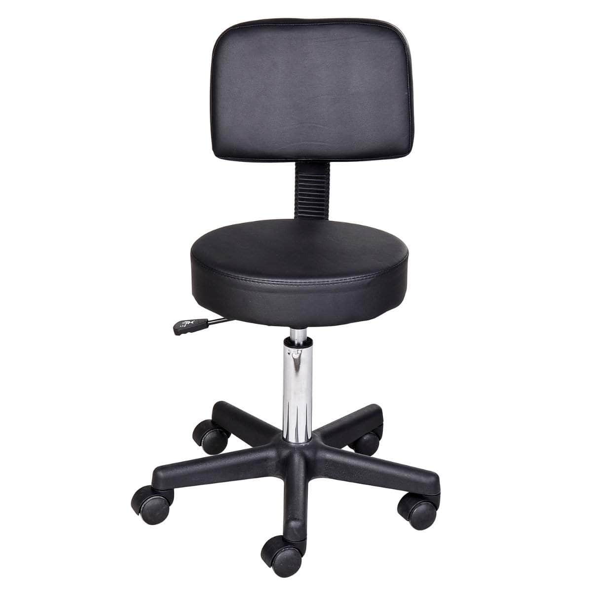 Adjustable Salon Massage Stool with Swivel & Wheels - 2 Color Options for Therapists & Spa Professionals | Perfect for Massage Therapy, Beauty Salons & Home Use