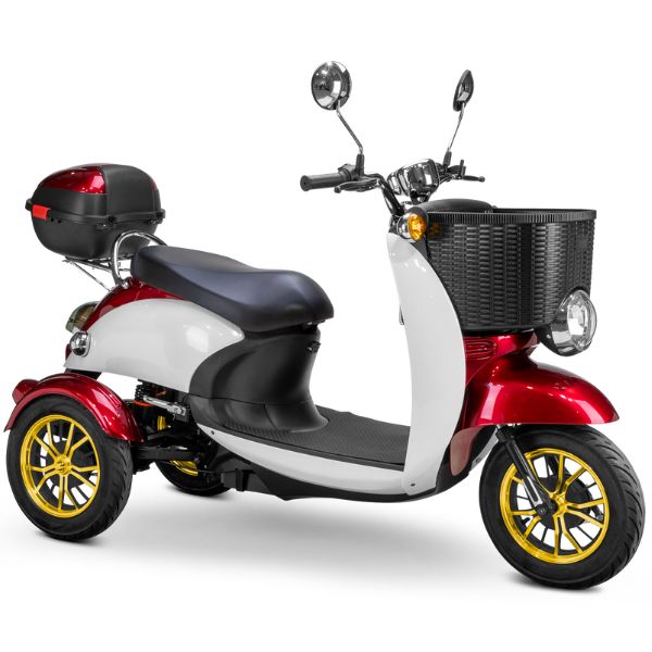 Premium Supreme 3-Wheel Mobility Scooter for Adults - Lightweight Electric Scooter with Long Battery Life - Ideal for Shopping, Travel & Outdoor Activities
