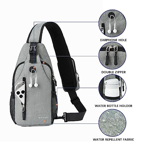 Nova Sling Bag with Phone Pocket & Anti-Theft Design - Crossbody Chest Bag for Men Women, Perfect for Travel, Hiking & Everyday Use