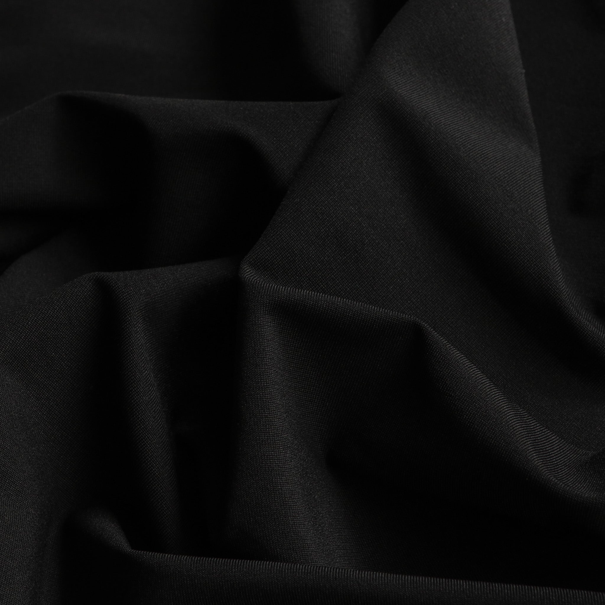 Premium Black Scuba Jersey Fabric - Soft Stretchy & Durable Material for Swimwear, Activewear & Dance Costumes - Perfect for Yoga, Gym & Performance Outfits