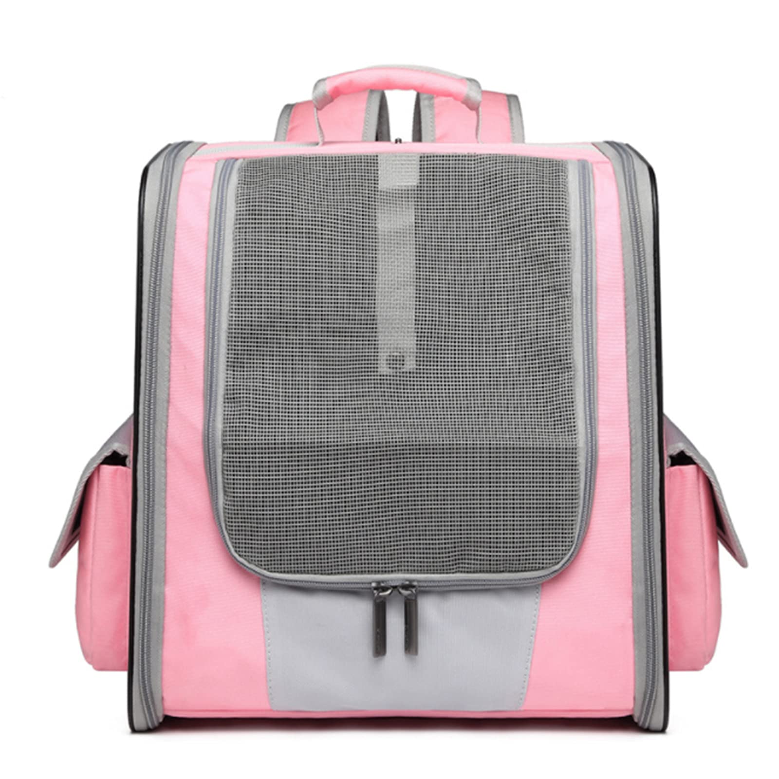 **Dog Backpack Carrier with Wheels & Telescopic Handle - Portable Pet Travel Roller for Small Dogs & Cats - Perfect for Hiking, Biking, Camping & Outdoor Adventures**