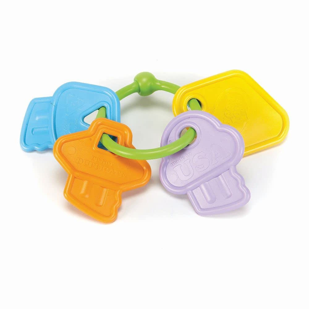 Green Toys First Keys - Eco-Friendly Baby Toy for Early Learning & Motor Skills Development | Perfect for Teething, Sensory Play & Toddler Gift
