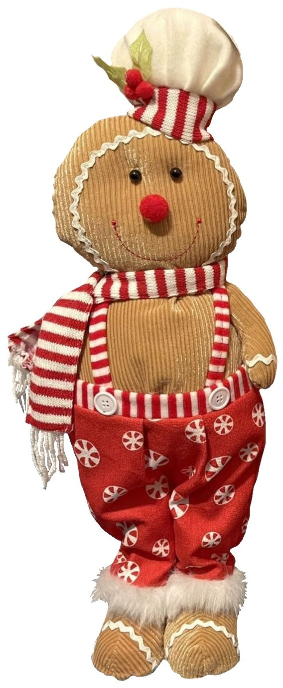 20 Pack Christmas Plush Gingerbread Figurines - Cute Holiday Decorations for Tree, Mantel & Home - Soft Stuffed Xmas Ornaments for Party, Gift Exchange & Festive Decor