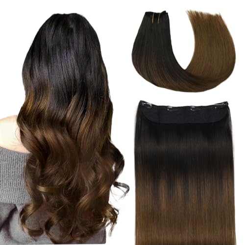 4-#1BT4 Natural Black to Chocolate Brown