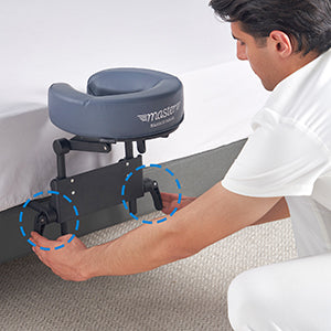 Professional Home Massage Sleeping Mattress Kit with Adjustable Headrest & Face Pillow Cradle - Royal Blue | Perfect for Spa, Yoga, Relaxation & Pain Relief Therapy