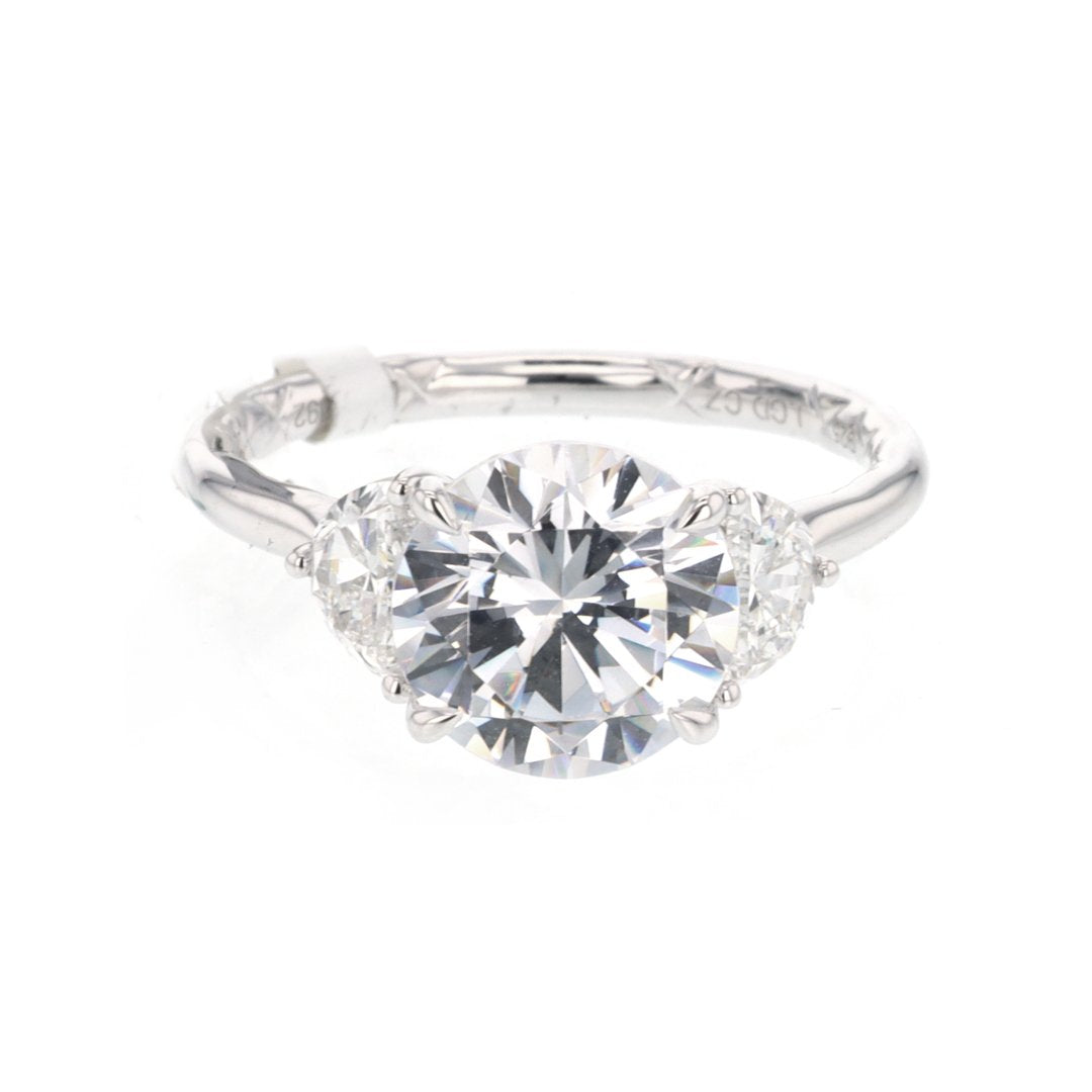 0.66 Carat Diamond Three Stone Engagement Ring for Women - Perfect for Proposals, Anniversaries & Special Occasions