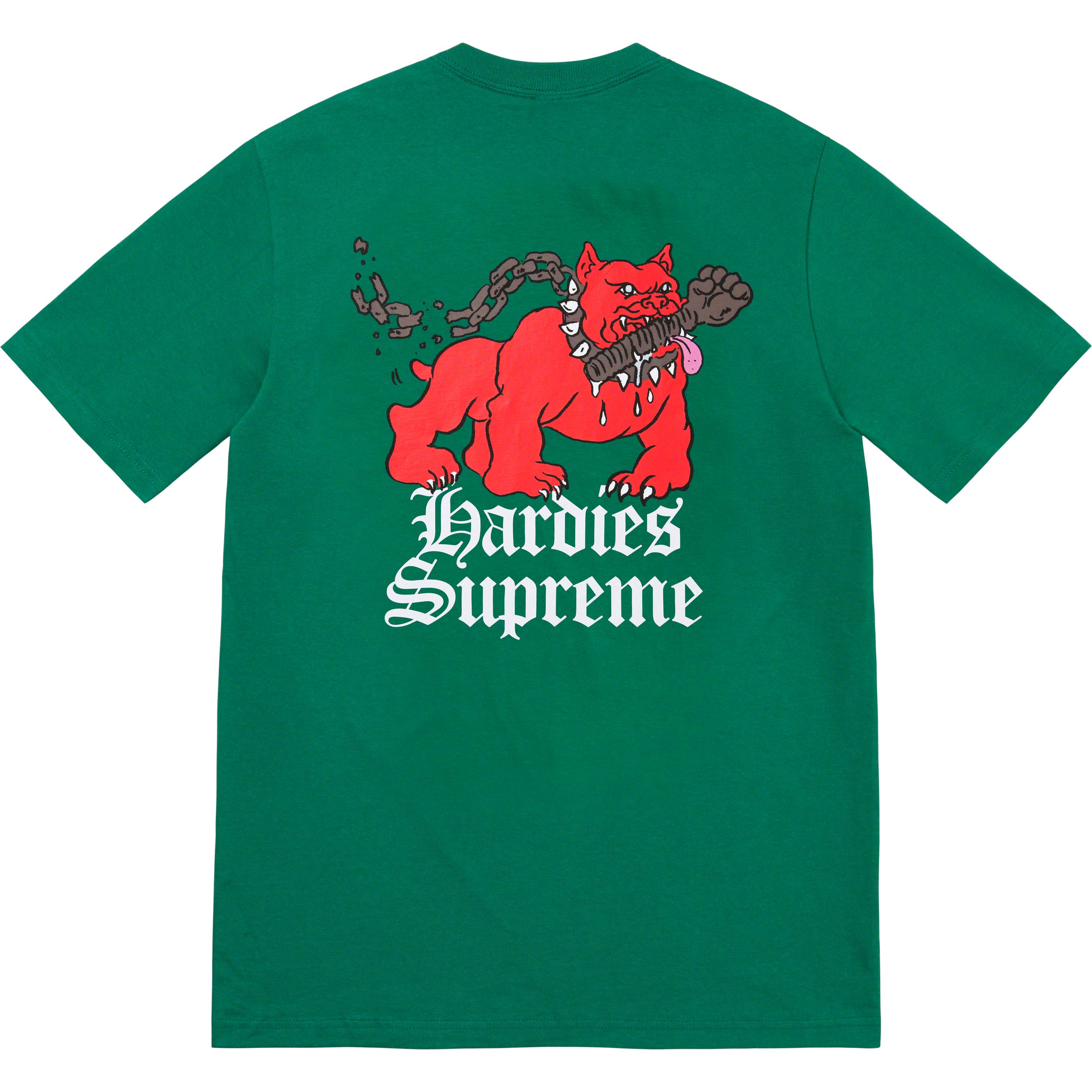 Supreme x Hardies Dog Graphic T-Shirt - Pine Green - Streetwear Fashion for Men & Women - Perfect for Casual Wear, Outfits, and Urban Style