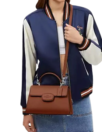Coach Eliza Leather Top Handle Crossbody Bag for Women - Stylish & Functional Purse for Work, Travel & Everyday Use
