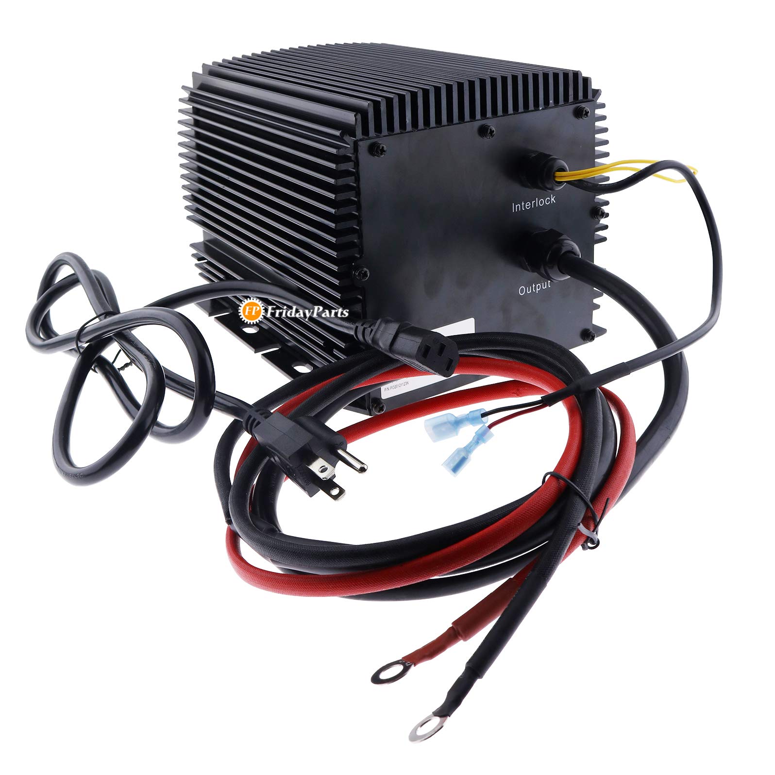 FridayParts 24V 25A HB600 Battery Charger - Compatible with JLG, Genie, Skyjack Lifts (Model: HB600-24b, P/N: 1001133506, 66412, 96211, 105739, 161827, 128537) - Ideal for Construction Equipment, Scissor Lifts & Boom Lifts Maintenance