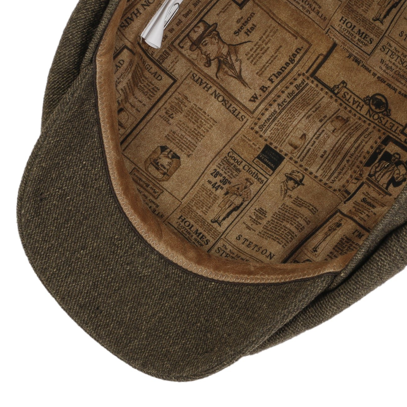 Stetson Hatteras Forestburg Flat Cap for Men - Classic Wool Fedora Hat for Outdoor, Casual & Formal Wear
