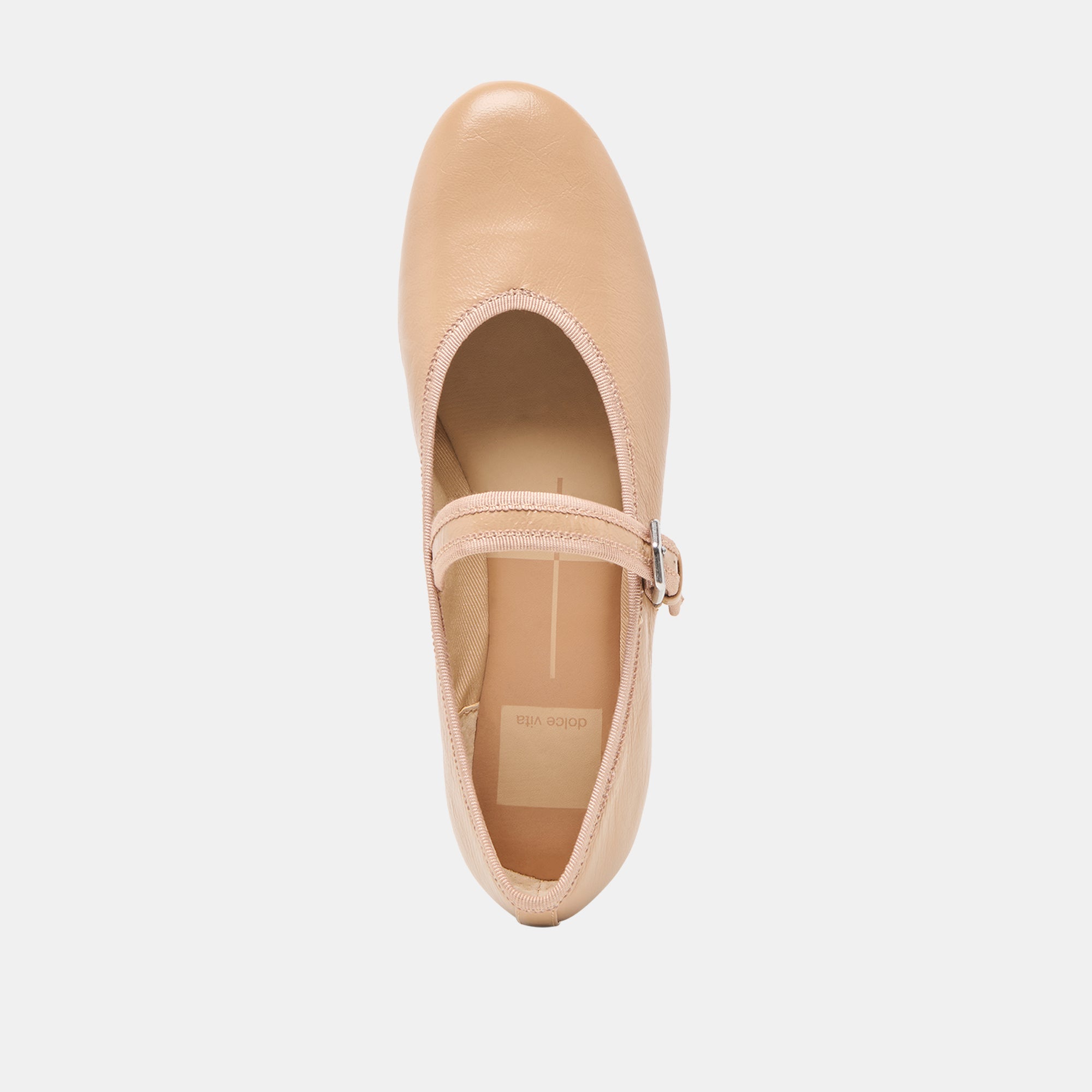 Roslyn Leather Ballet Flats for Women - Light Tan Comfortable Slip-On Shoes for Work, Office & Casual Wear