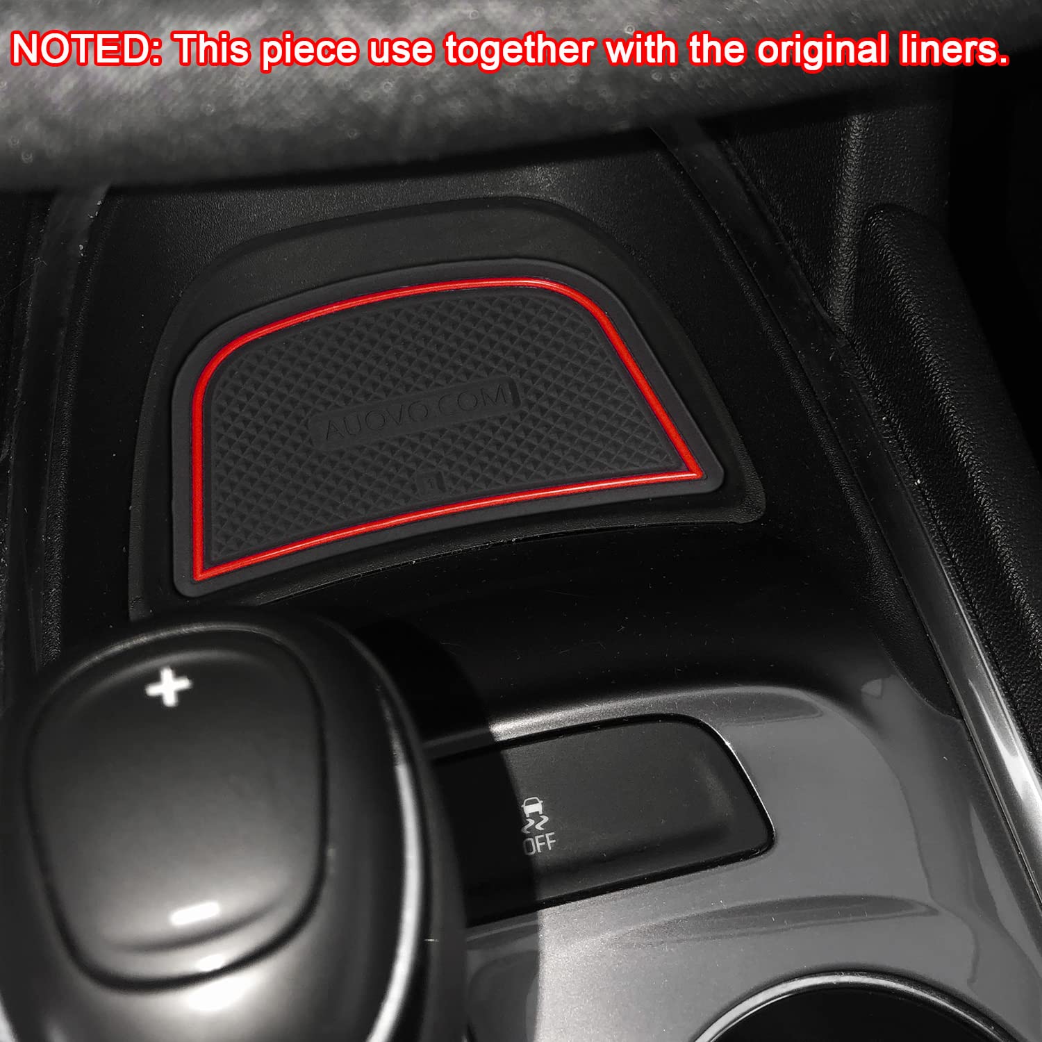 Custom Fit Anti Dust Mats & Trims for Chevy Malibu 2017-2025 - 18pcs Door Pocket Liners, Cup Holder Pads & Console Mats Set (Red) - Perfect for Car Interior Protection & Organization