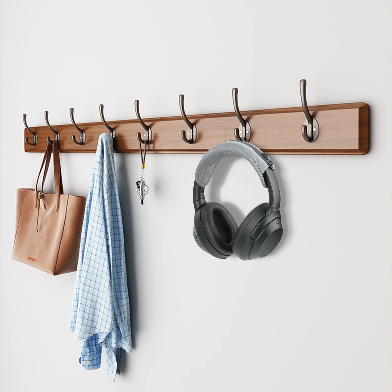 Universal Replacement Headphone Headband Cover - Soft Cushion Pad Compatible with Sony, Bose, Beats, JBL - Noise Canceling Stereo Headset Protector (Silver Grey) - Perfect for Office, Travel & Gaming Comfort