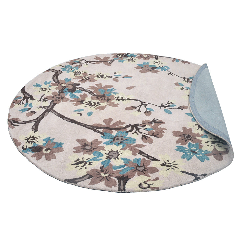 Bellflower Hand Tufted Rug - Soft Bohemian Area Rug for Living Room, Bedroom, Nursery - Non-Slip & Washable Home Decor Carpet (5'x7')