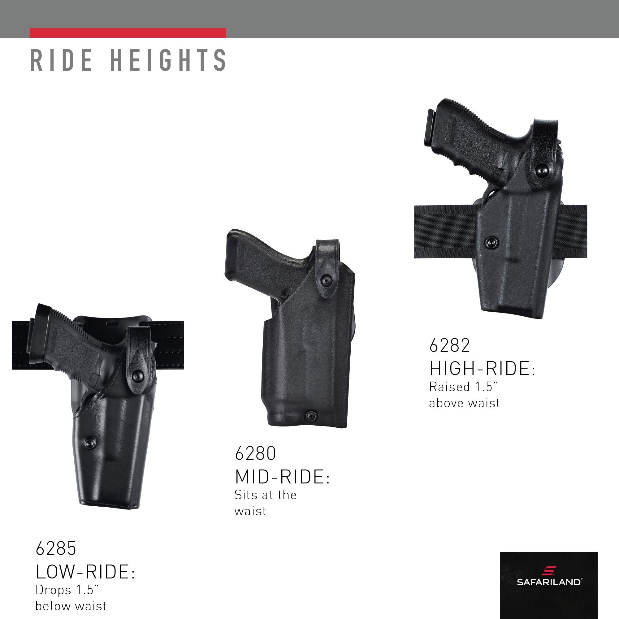Safariland Bianchi 6280 SLS Level 2 Retention Duty Holster - Left Hand - Fits Sig Sauer P229R DAK Bobbed Hammer with Light Rails & ITI M3/M6/M3 LED - Mid-Ride Basketweave Black - Perfect for Law Enforcement & Tactical Use
