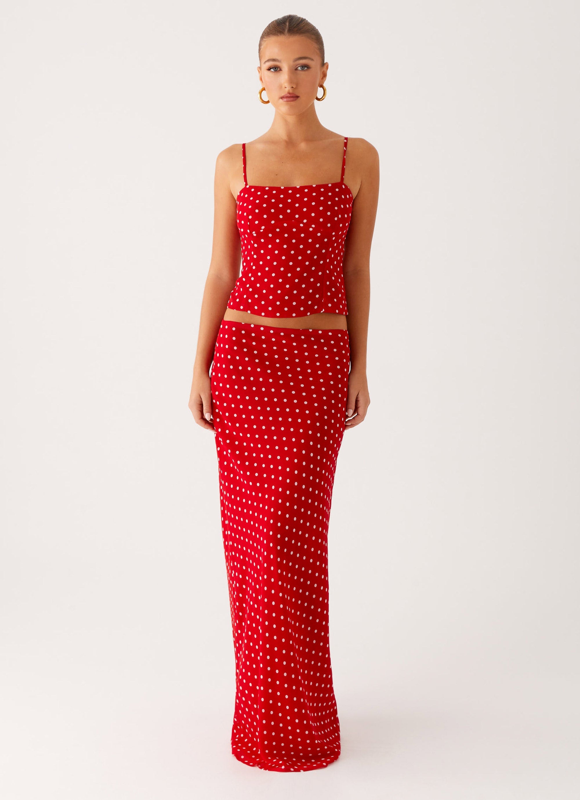 Bendita Women's Red Polka Dot Blouse - Stylish Casual & Party Tops for Women | Perfect for Office, Date Night & Summer Outfits