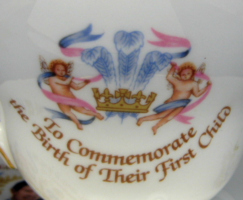 Prince William Birth Charles and Diana Commemorative Bone China Cup and Saucer Set 1982 - Royal Collectible for Tea Lovers & British Monarchy Enthusiasts