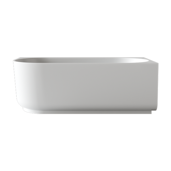 Bao Elegant 1700mm Corner Bathtub - Matte White Freestanding Soaking Tub for Luxury Bathroom & Spa Relaxation