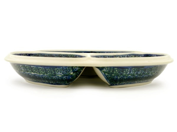 10 Divided Dish - Peach Spring Daisy Floral Ceramic Serving Platter for Appetizers, Desserts, and Party Snacks | Perfect for Spring Tea Parties, Bridal Showers, and Easter Celebrations
