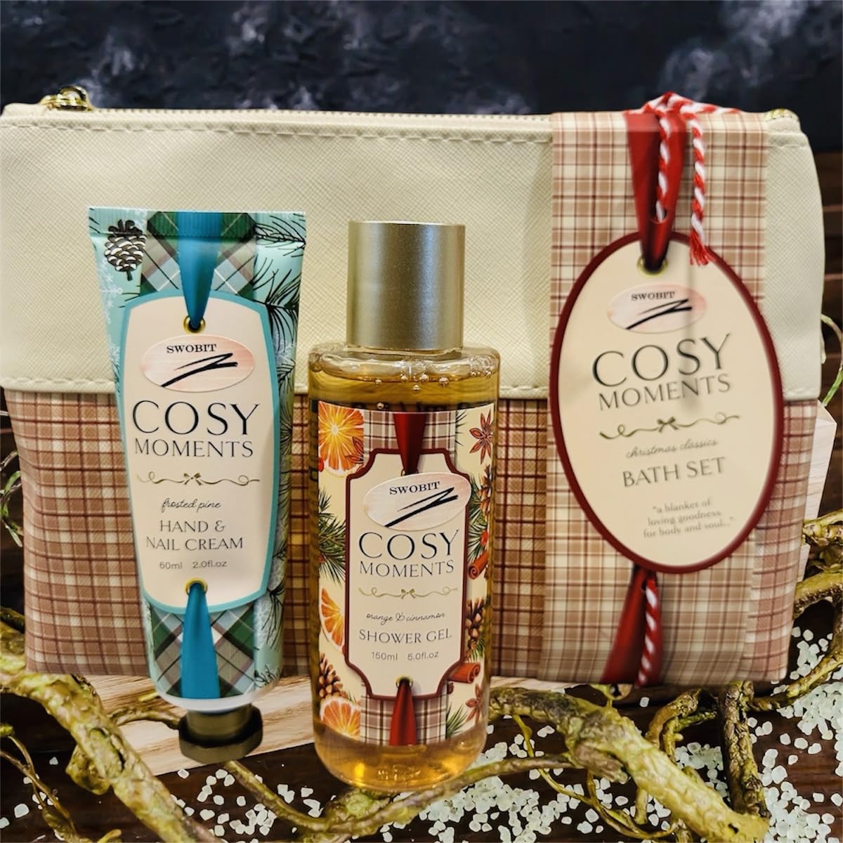 Luxury Bath & Body Gift Set with Travel Pouch - Perfect for Spa Days, Holidays & Self-Care Gifts