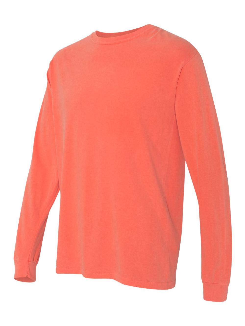 Comfort Colors Men's Long Sleeve T-Shirt - Soft Cotton Crewneck Tee Style 6014 for Casual Wear & Everyday Comfort