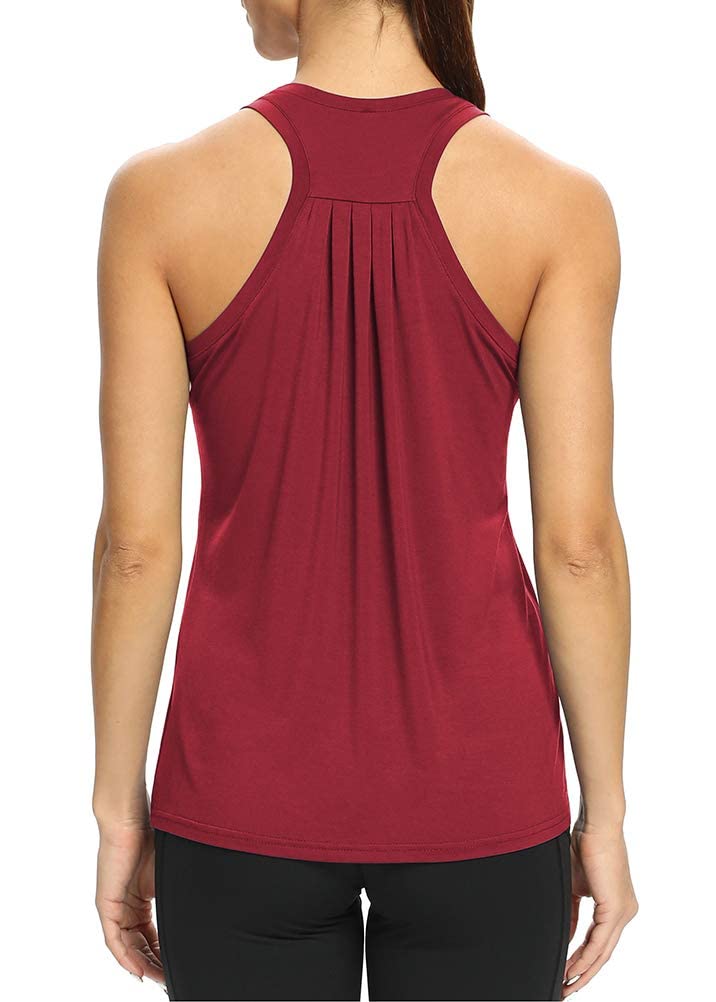 Bestisun Women's Loose Fit Racerback Tank Tops - Breathable Workout Shirts for Yoga, Running, Dance & Gym | Comfortable Athletic Tops for Women's Fitness & Active Lifestyle
