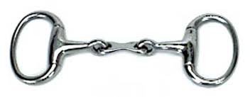 French Link Eggbutt Snaffle Bit for Horses - 4.5