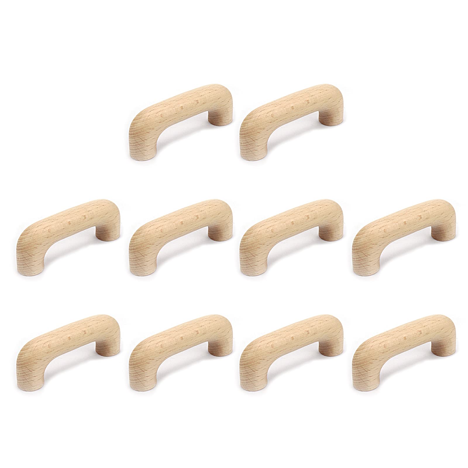 Quluxe 10-Pack Unfinished Wood Drawer Knobs - 2-1/2