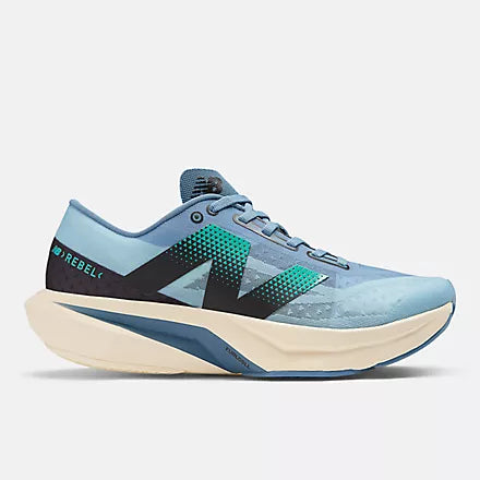 Men's New Balance FuelCell Rebel v4 Running Shoes - Lightweight & Responsive for Training & Racing (Heron Blue/CH) - Perfect for Marathon, Jogging & Gym Workouts