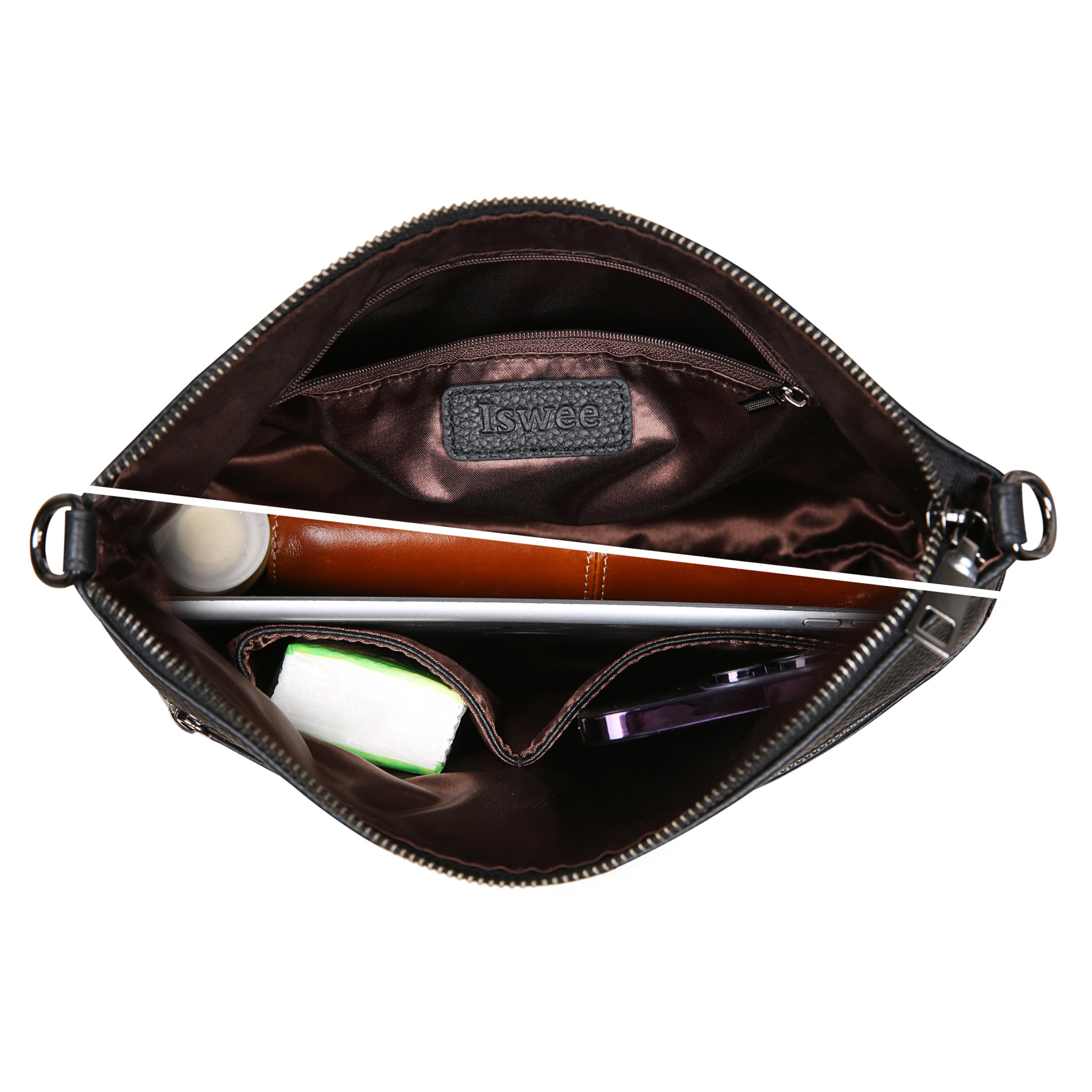 Stylish Iswee Leather Crossbody Bag for Women - Fashion Designer Handbag Purse | Perfect for Work, Travel & Everyday Use