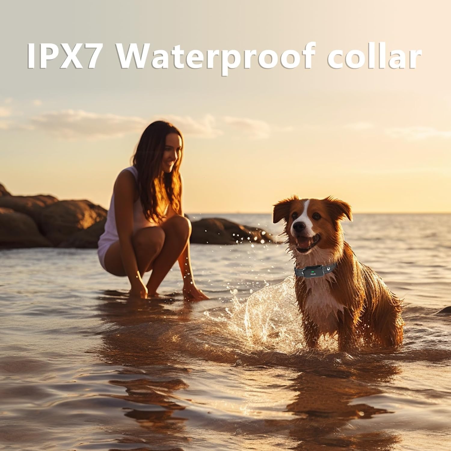**Wireless Dog Fence System - 3500FT Range, 6100FT Remote Training, 185-Day Rechargeable Battery, IPX7 Waterproof Collar, 3 Training Modes (Black, for 2 Dogs) - Perfect for Large Yards & Outdoor Pet Safety**