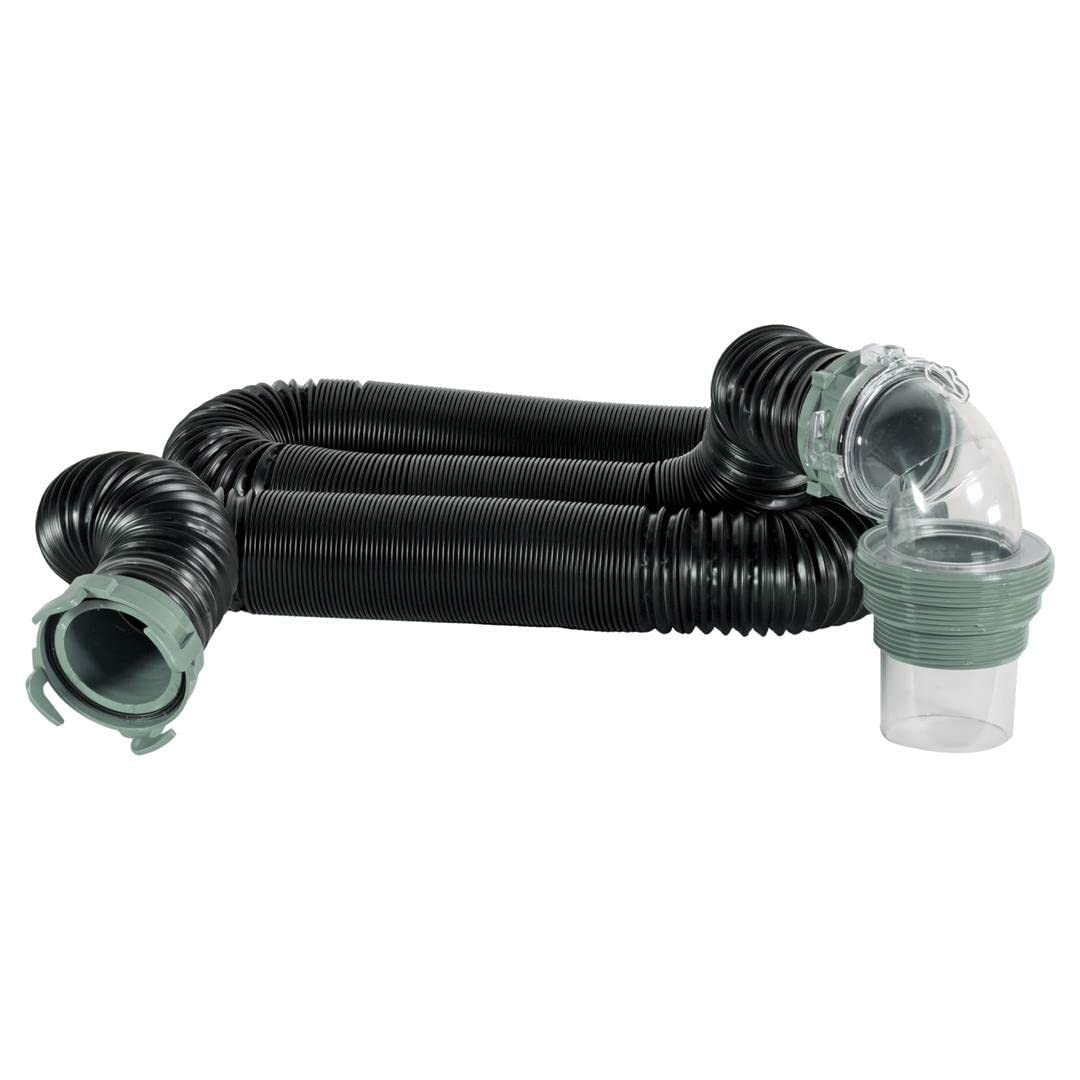 Duraflex 15ft RV Sewer Hose Kit - Heavy Duty Camper Waste Drainage for RV, Trailer & Motorhome | Outdoor Camping & Travel Essentials