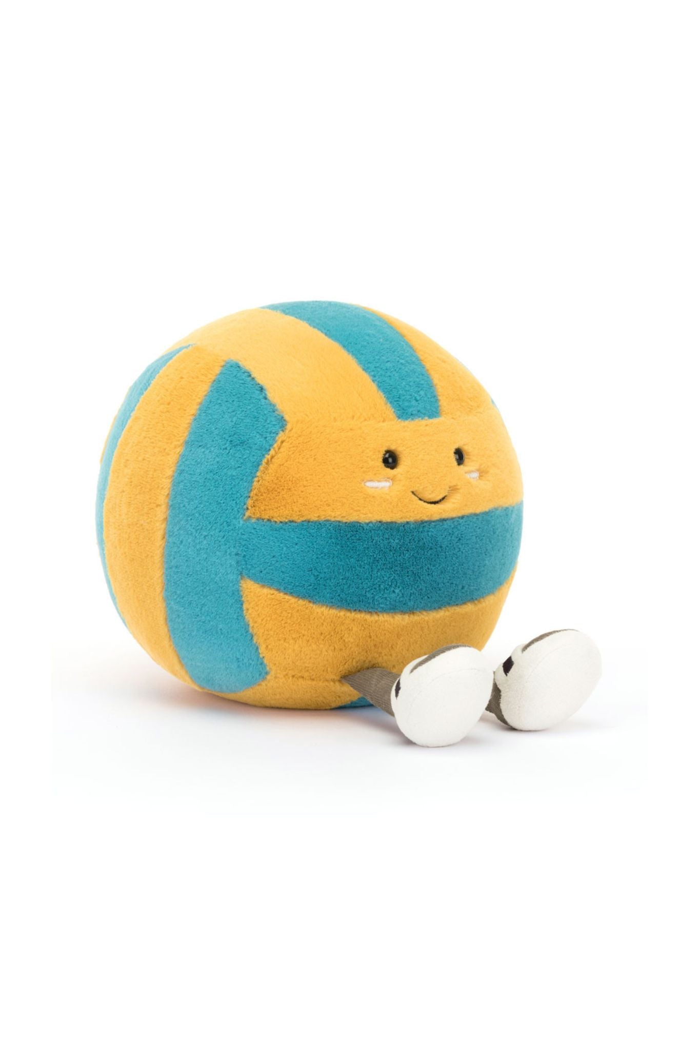 Jellycat Amuseables Sports Beach Volleyball Plush Toy - Soft & Cuddly Stuffed Animal for Kids, Gifts, Nursery Decor & Beach Themed Parties