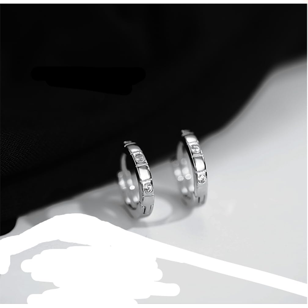 925 Sterling Silver Small Hoop Earrings for Women with Genuine Austrian Crystals | Elegant Everyday Jewelry for Work, Date Night & Special Occasions