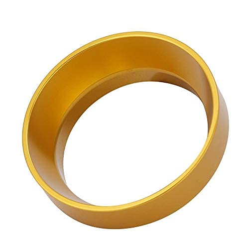 Premium 58MM Aluminum Espresso Dosing Funnel - Universal Coffee Powder Dispenser for Barista Tools & Coffee Maker Accessories (Gold) - Perfect for Home Brewing & Professional Espresso Machines