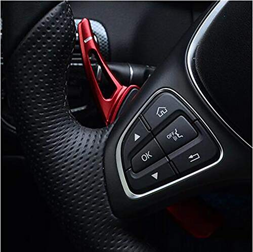 Aluminum Steering Wheel Shift Paddles for Mercedes-Benz A/B/C/E/GLE Class (W176 W205 W246 C117 W218) - Premium Car Gear Shift Blades for Enhanced Driving Performance | Perfect for Racing & Daily Commuting