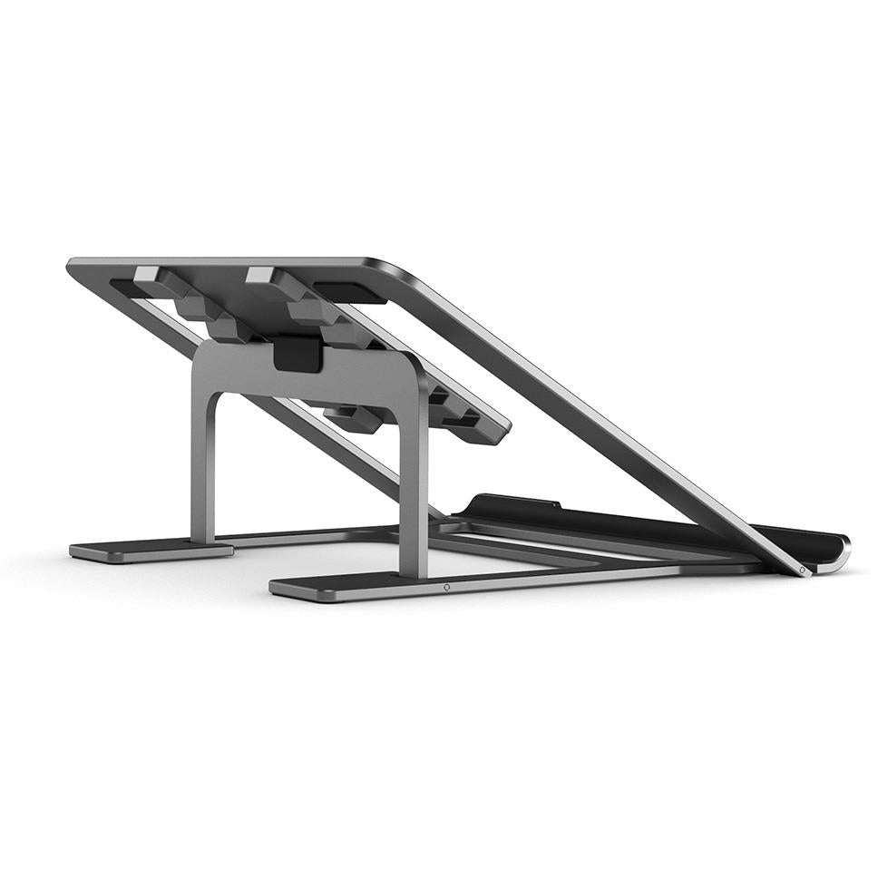 ALOGIC Metro Adjustable Folding Laptop Stand for MacBook & Notebooks - Space Grey | Ergonomic Portable Computer Riser for Home, Office & Travel Use